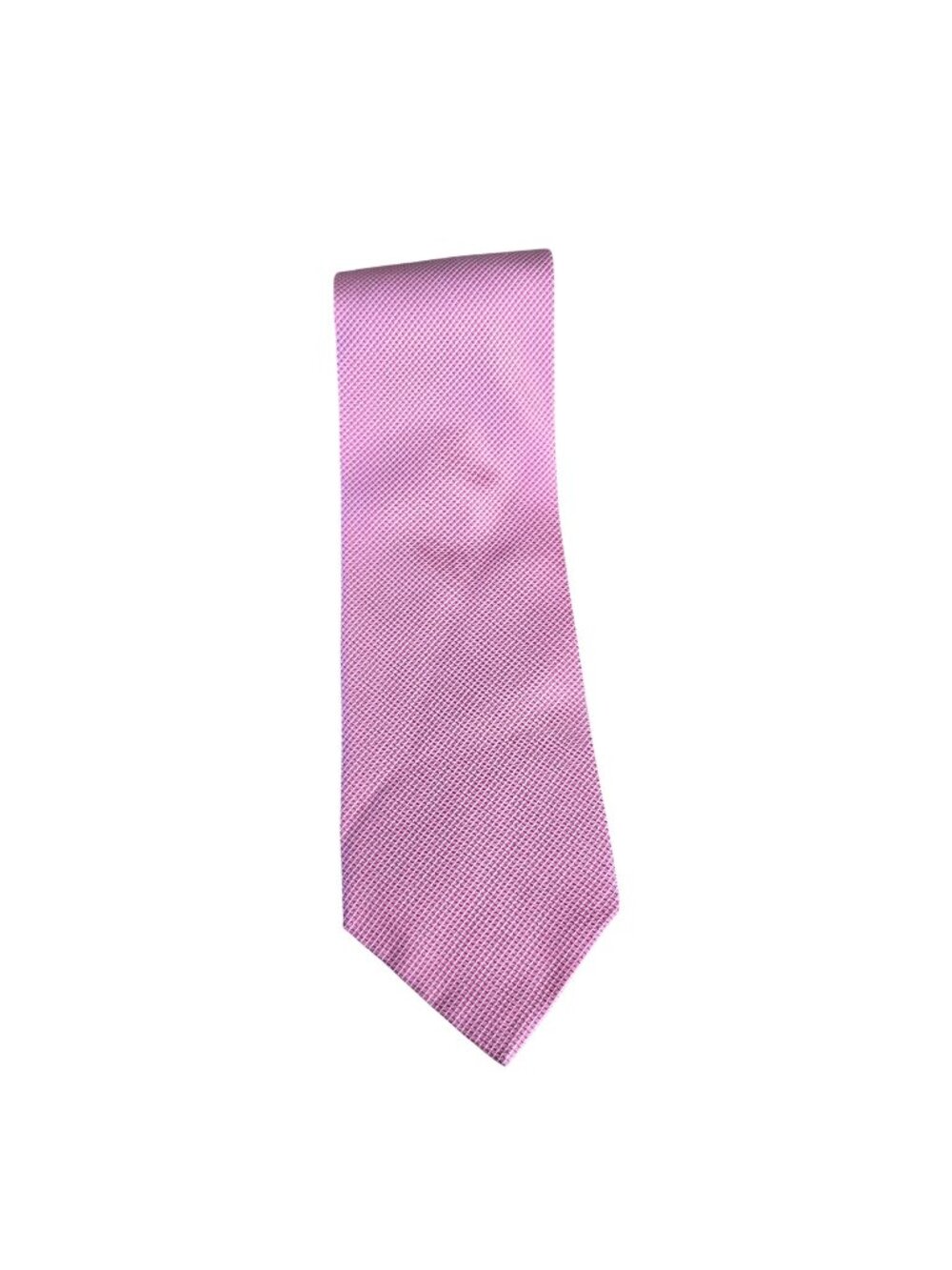 Grand Jour Paris 100% Silk Pink Woven Necktie Vintage 80s French Designer